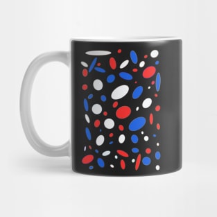 ABSTRACT RED WHITE AND BLUE Mug